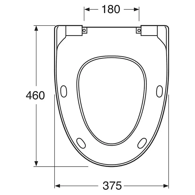 Toalettsits Gustavsberg Estetic 9M09 med Fasta Gångjärn