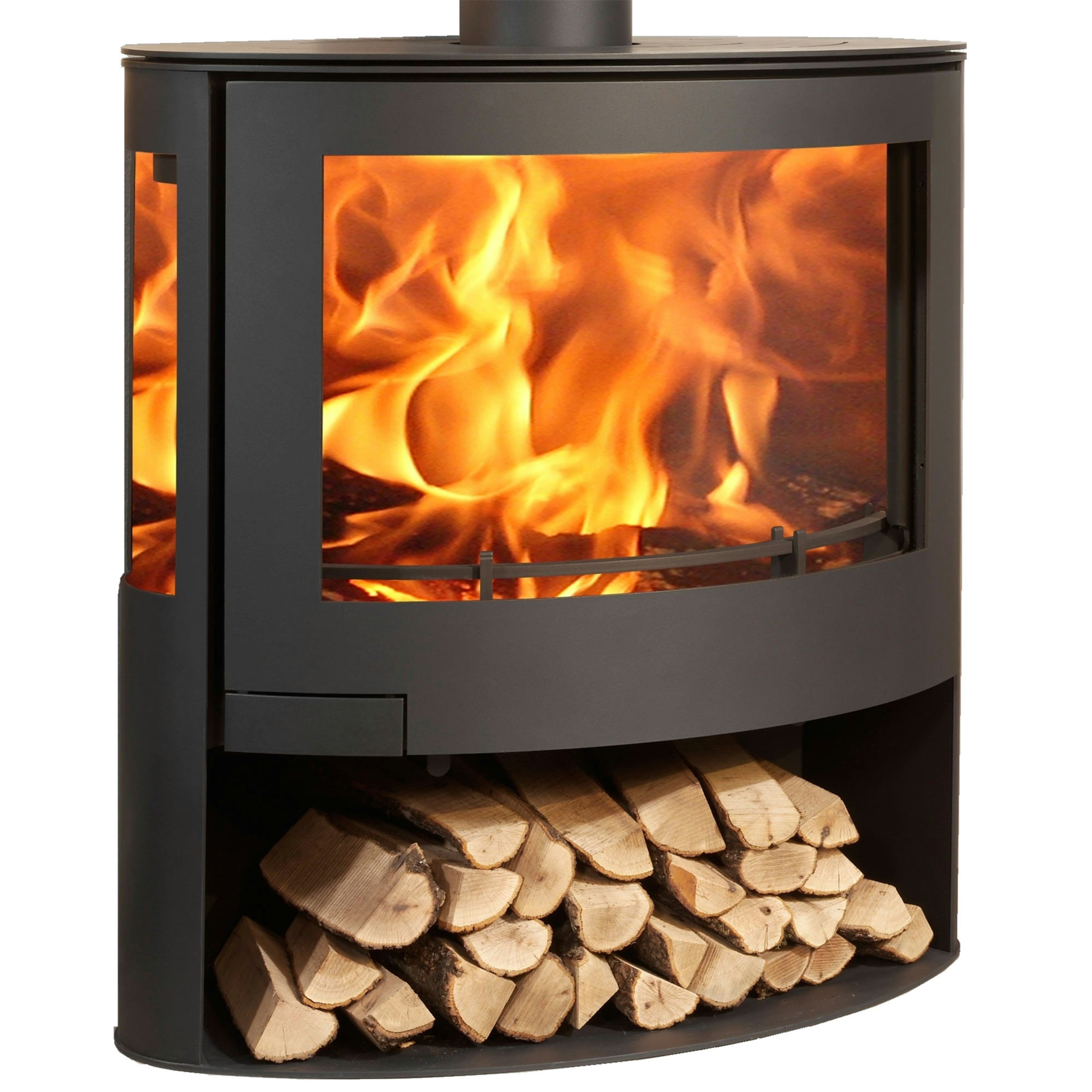 Braskamin Panadero Sky EcoDesign Fristående med Sidoglas 7,8kW