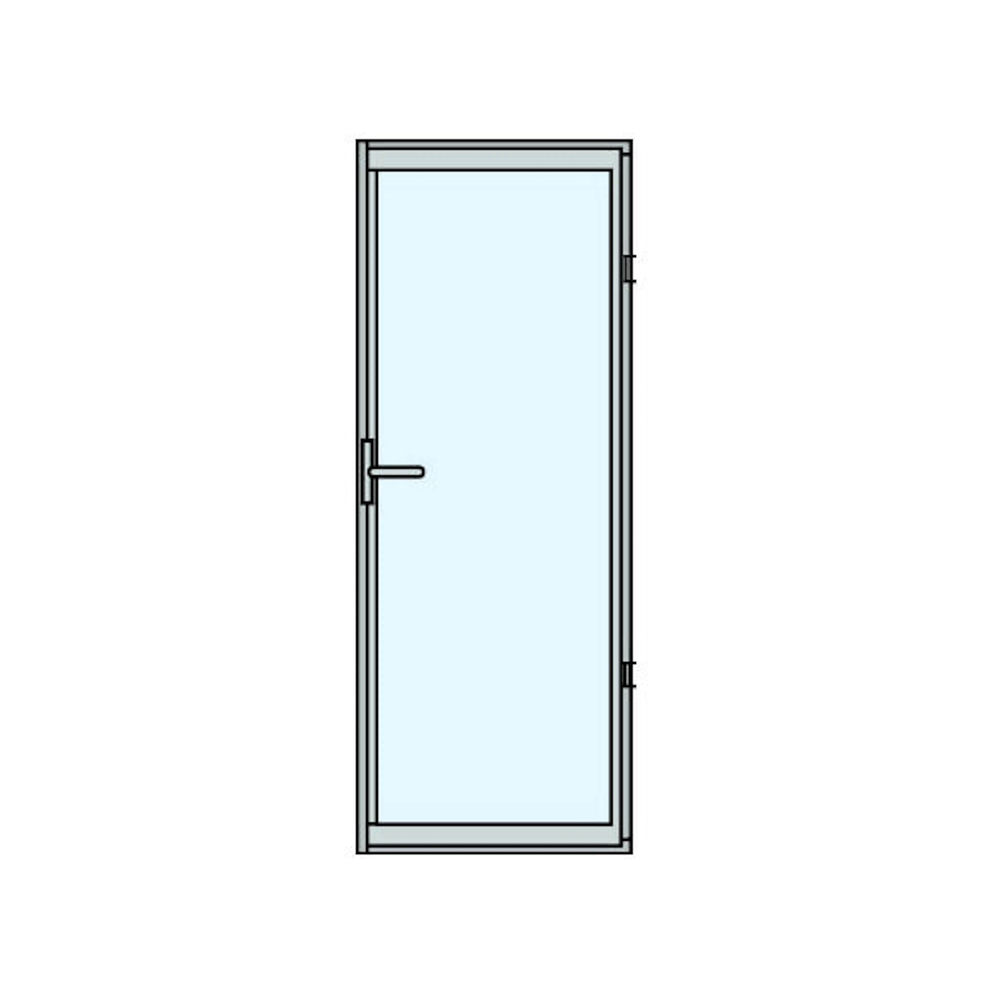 Slagdörr Halle Thermo 2-Glas
