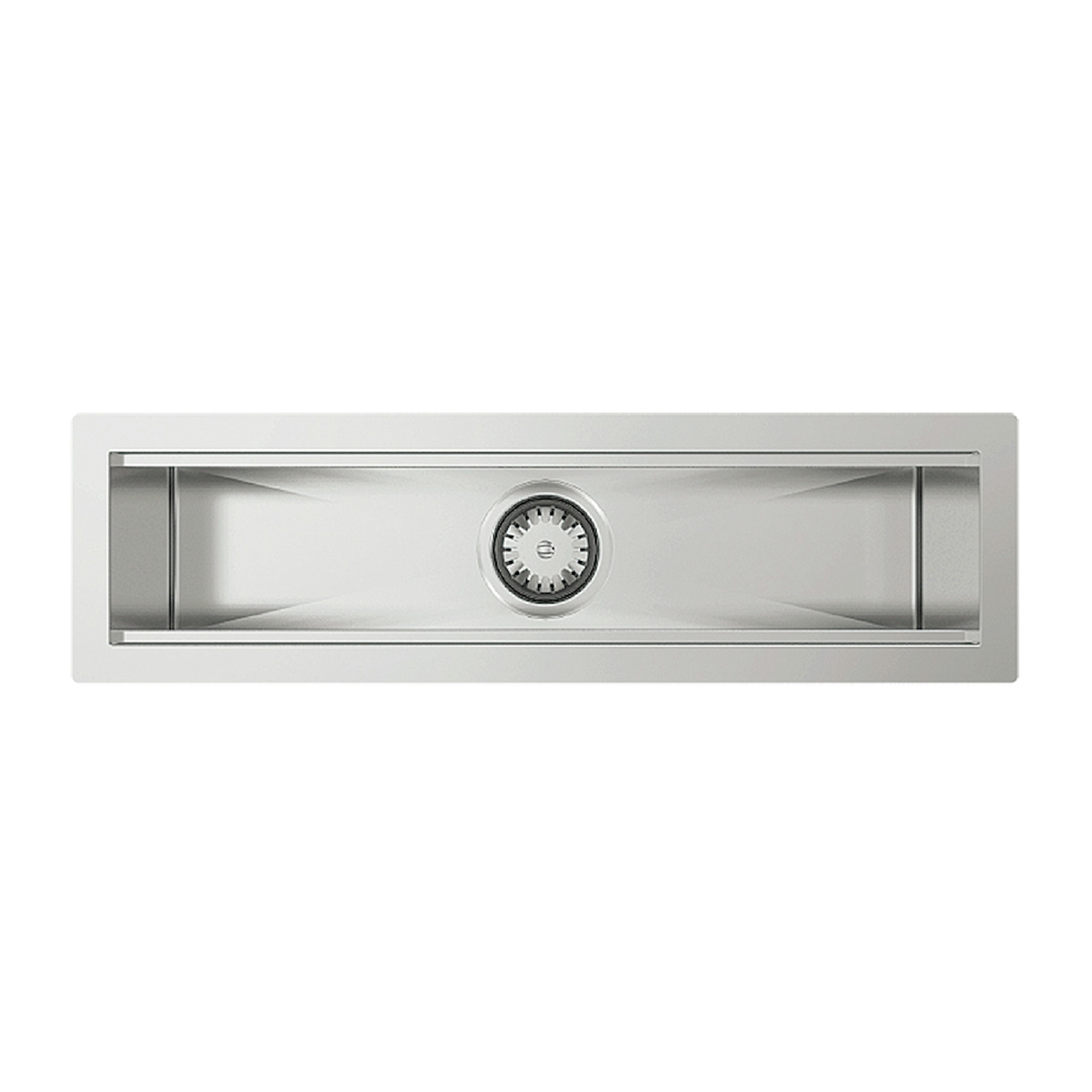 Diskho DecoSteel Manhattan 700 Rostfri Enkel med Korgventil & Vattenlås