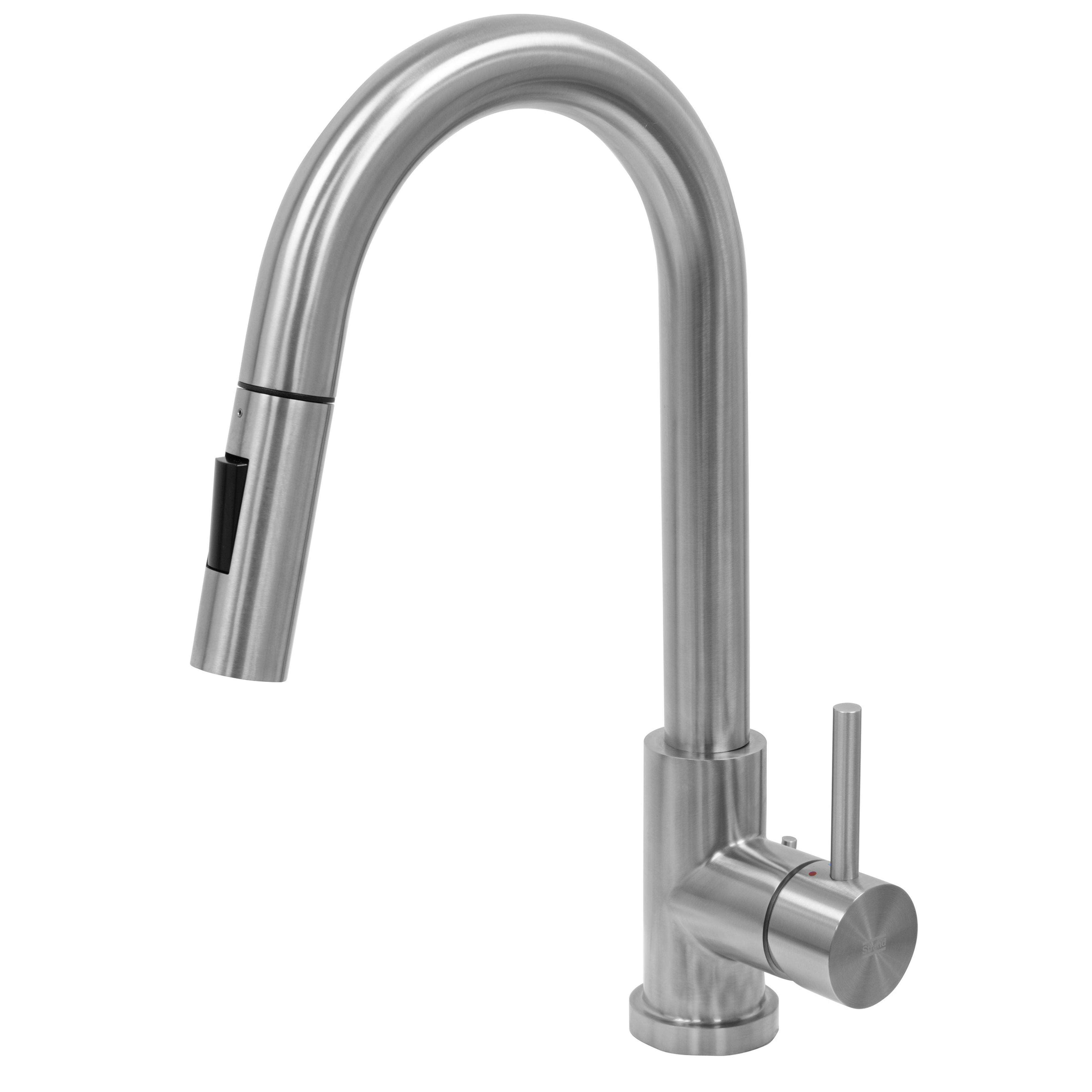 Köksblandare Strand Stainless Solid SO-1504E Engreppsblandare Utdragbar & Svängbar Pip