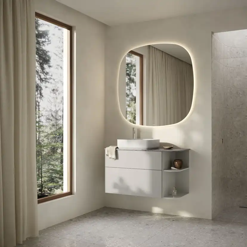 Tvättställsskåp Svedbergs Poem Soft med 2 Lådor