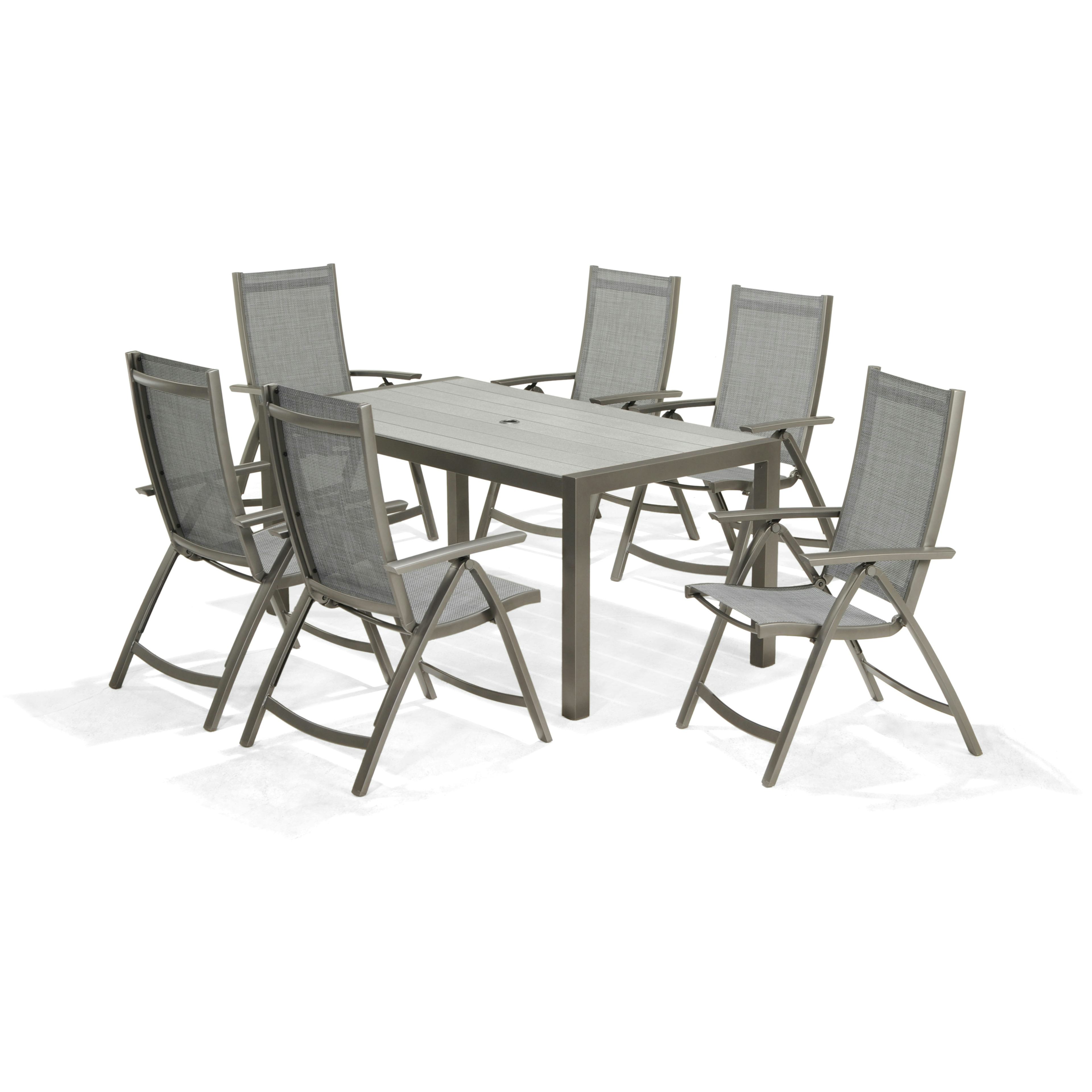 Matgrupp LifestyleGarden Solana med 6 Positionsstolar