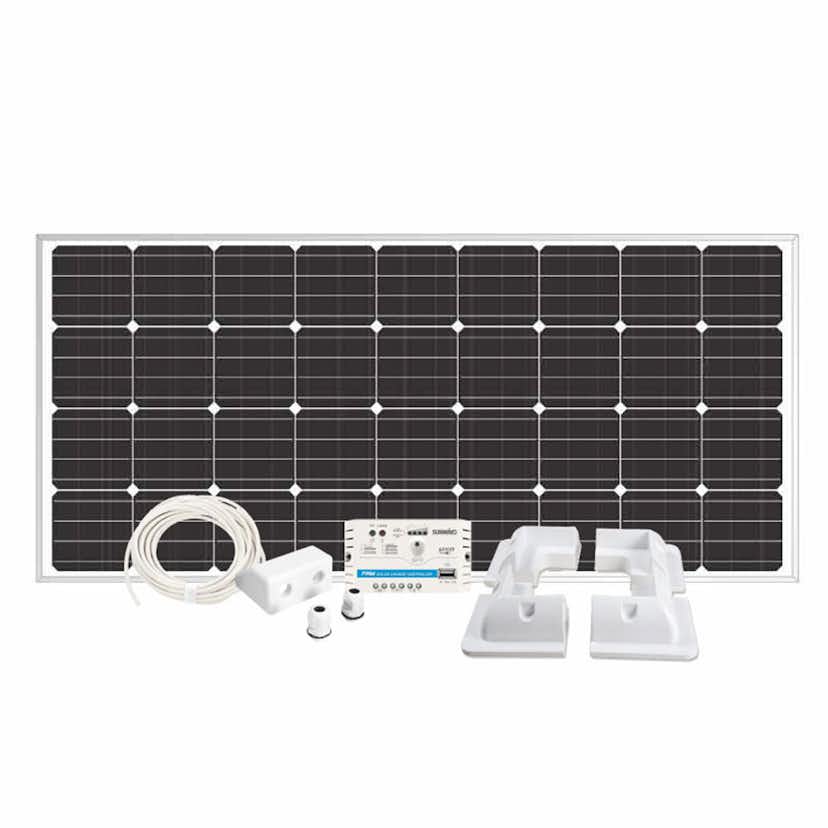 Solpanelspaket Sunwind 160 W Husvagn och Husbil Hörn