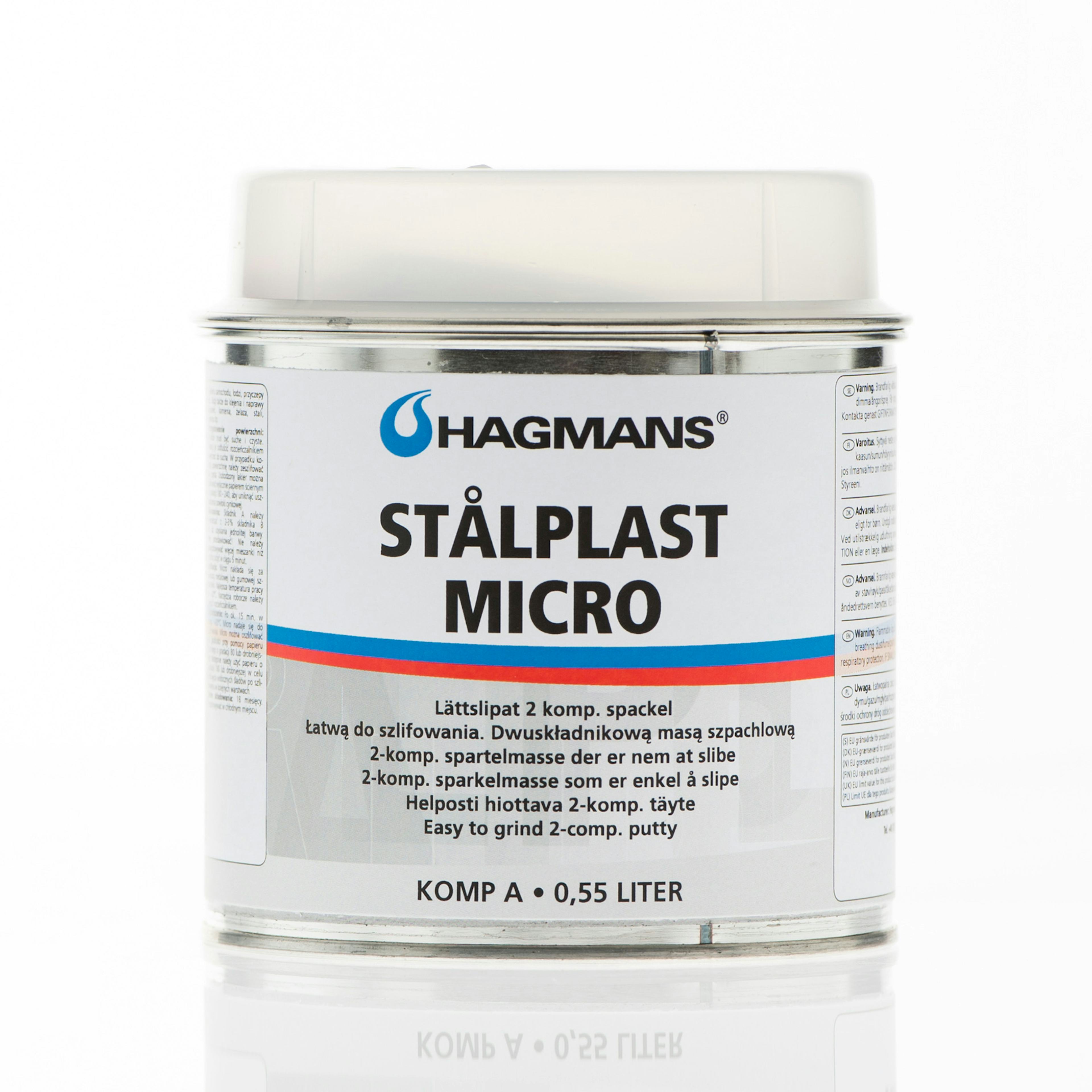 Spackel Hagmans Stålplast Micro