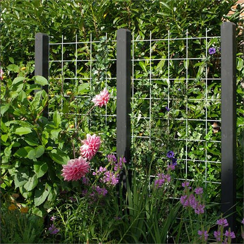 Spaljé PLUS Stål Varmgalvaniserad Stål, Anpassningsbar, 90x180 cm