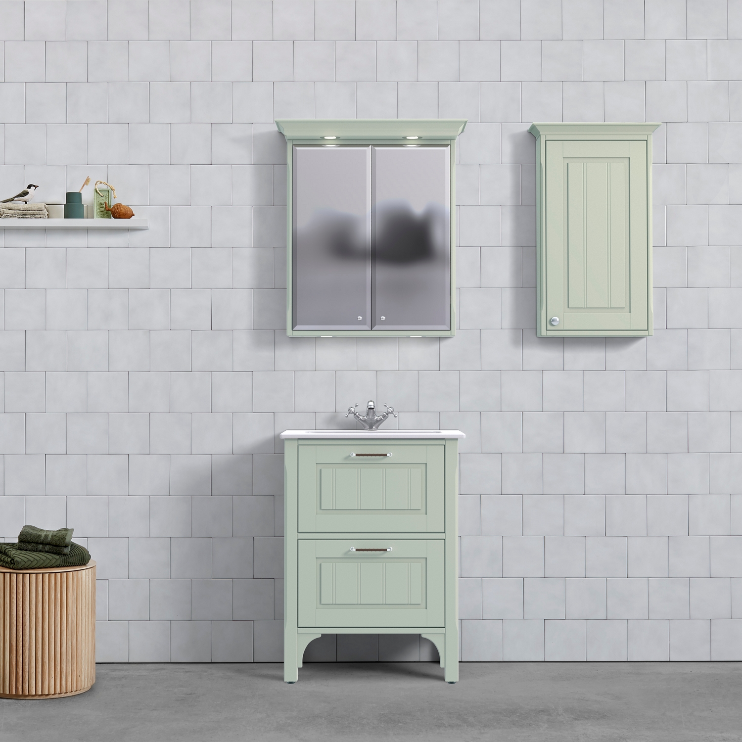 Spegelskåp Björbo Badrum Saga med Belysning