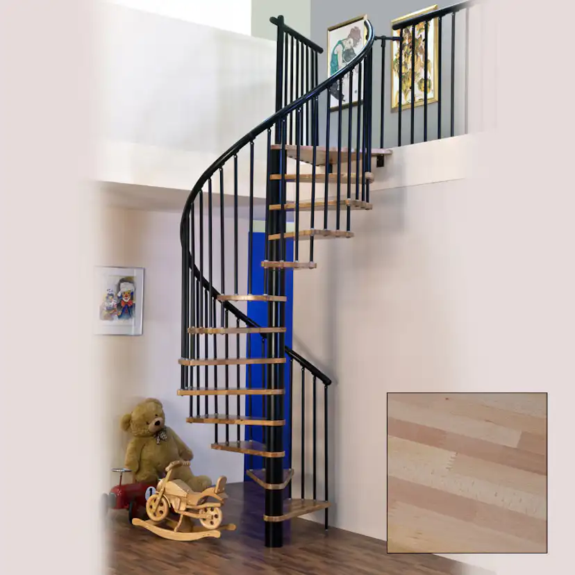 Spiraltrappa Byggera Euro Design Svart