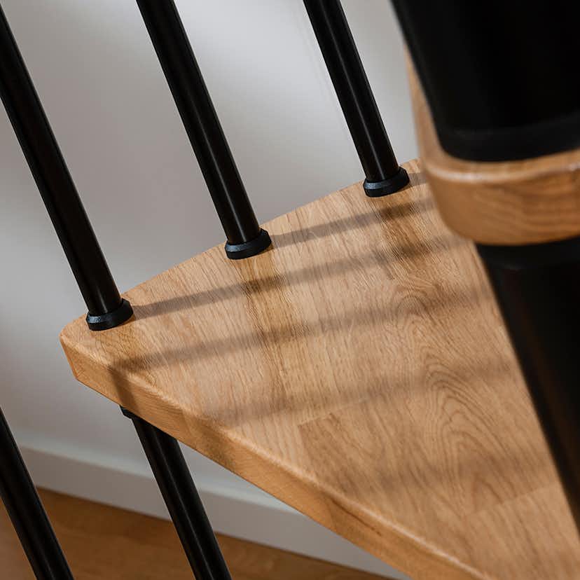 Spiraltrappa Byggera Euro Design Svart