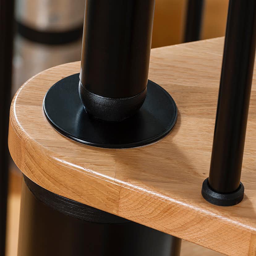 Spiraltrappa Byggera Euro Design Svart