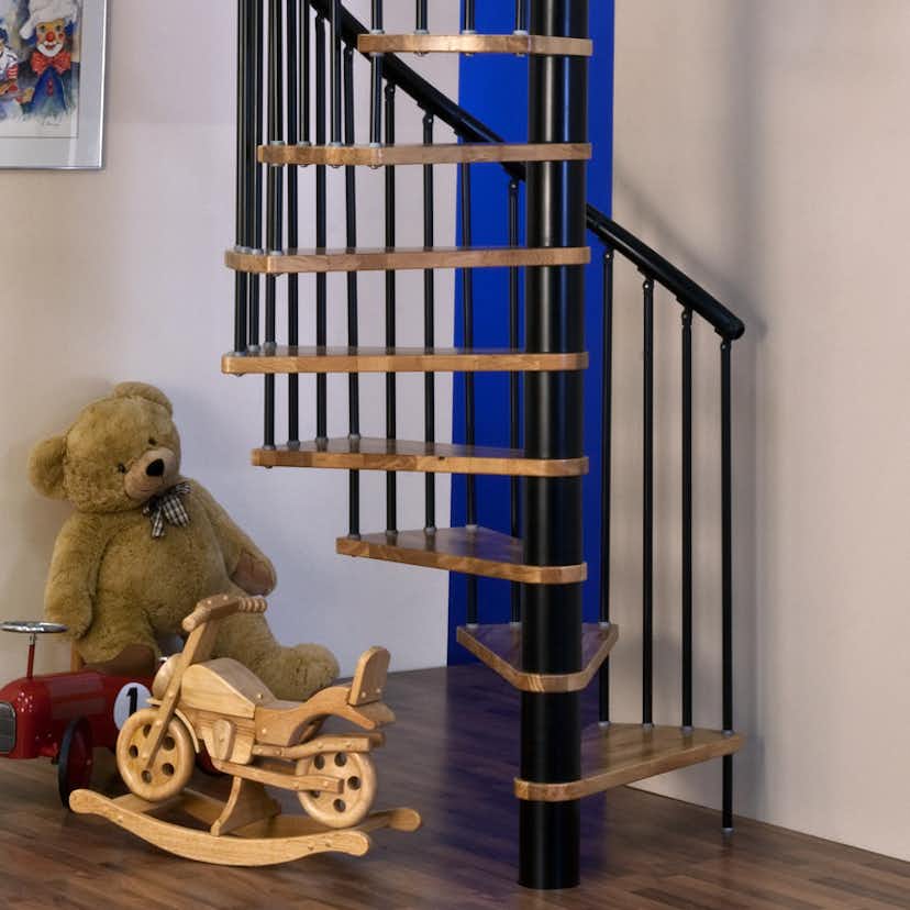 Spiraltrappa Byggera Euro Design Svart