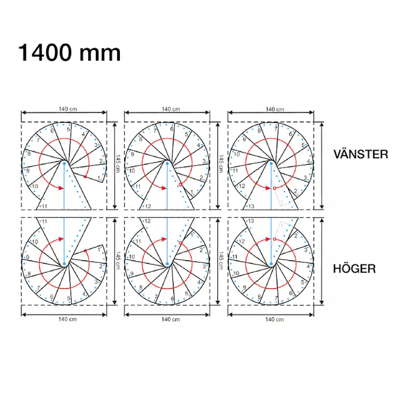 Spiraltrappa Byggera Euro Design Vit