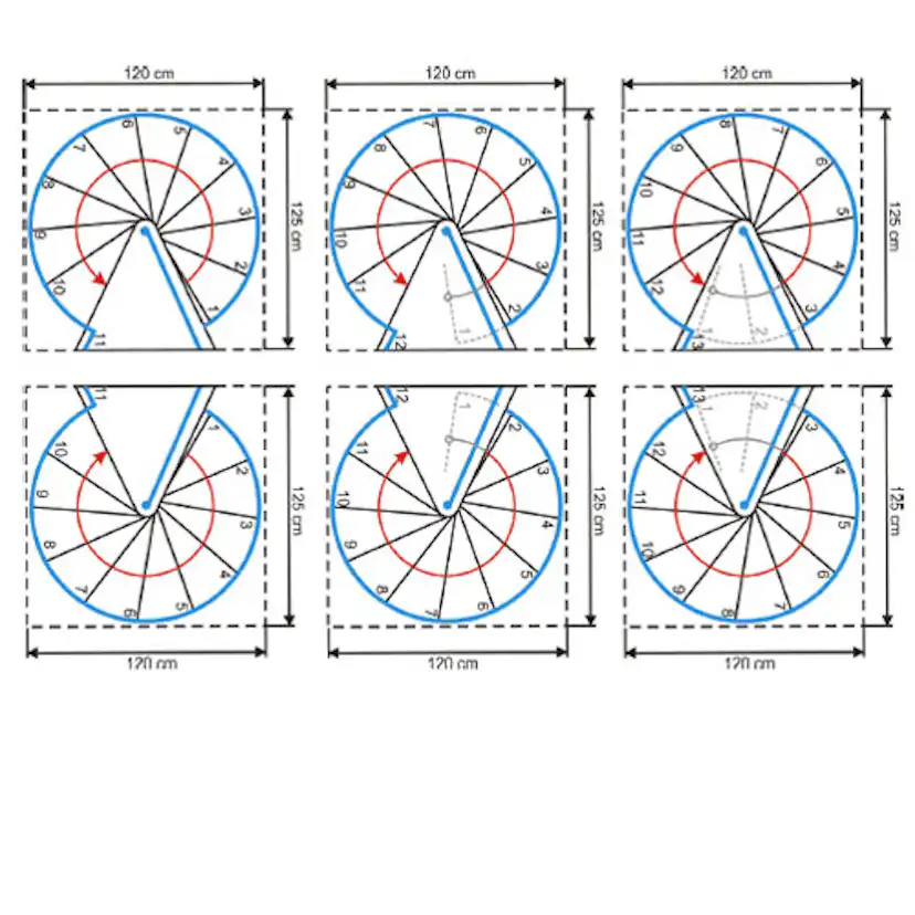 Spiraltrappa Byggera Royal Colour
