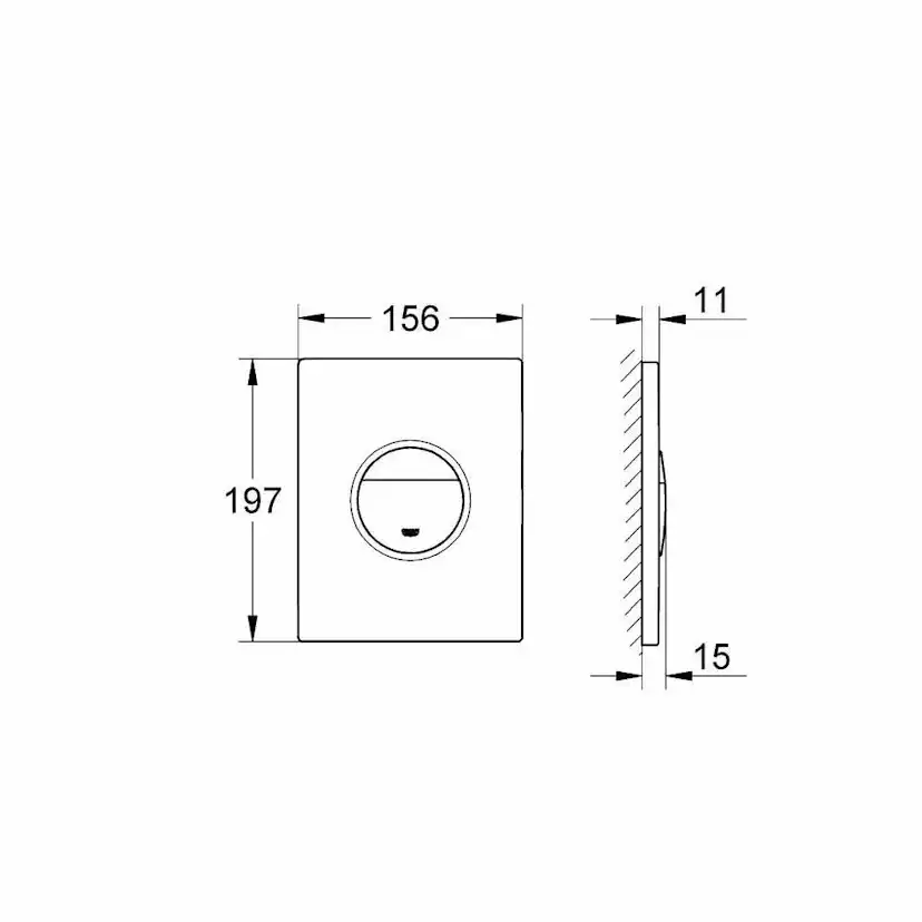 Spolknapp Grohe Nova Cosmopolitan med Dubbelspolning