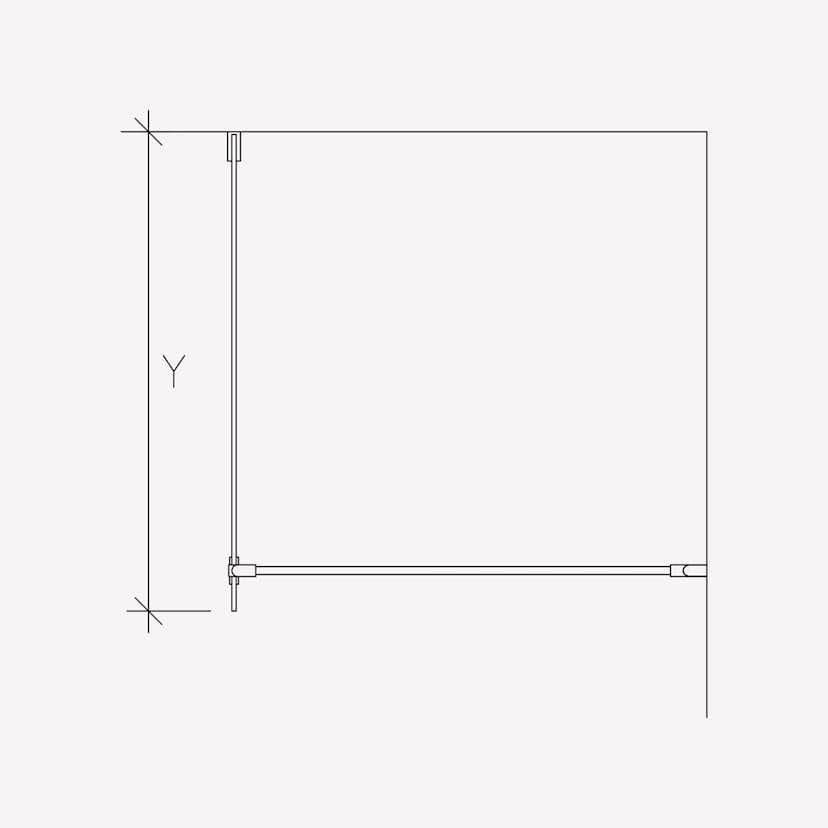 Duschvägg Invitrea Flair GH1 med Glasrengöring
