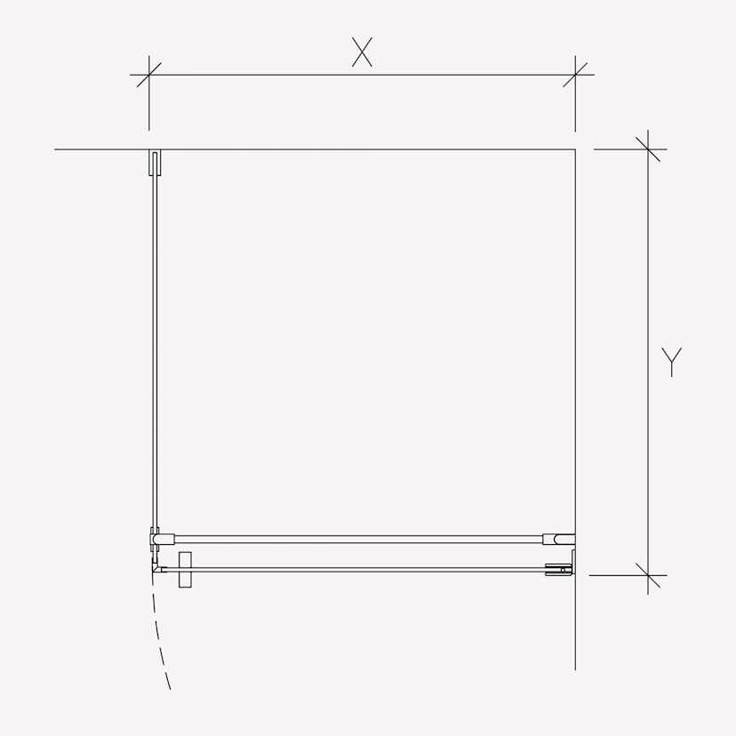 Duschhörn Invitrea Flair GH21 med Glasrengöring