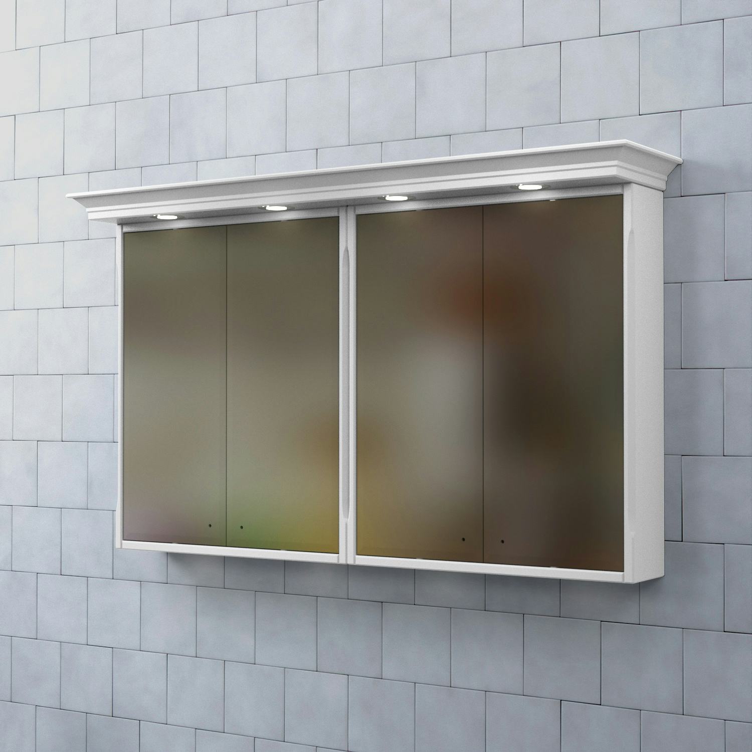 Spegelskåp Björbo Badrum Saga med Belysning 130