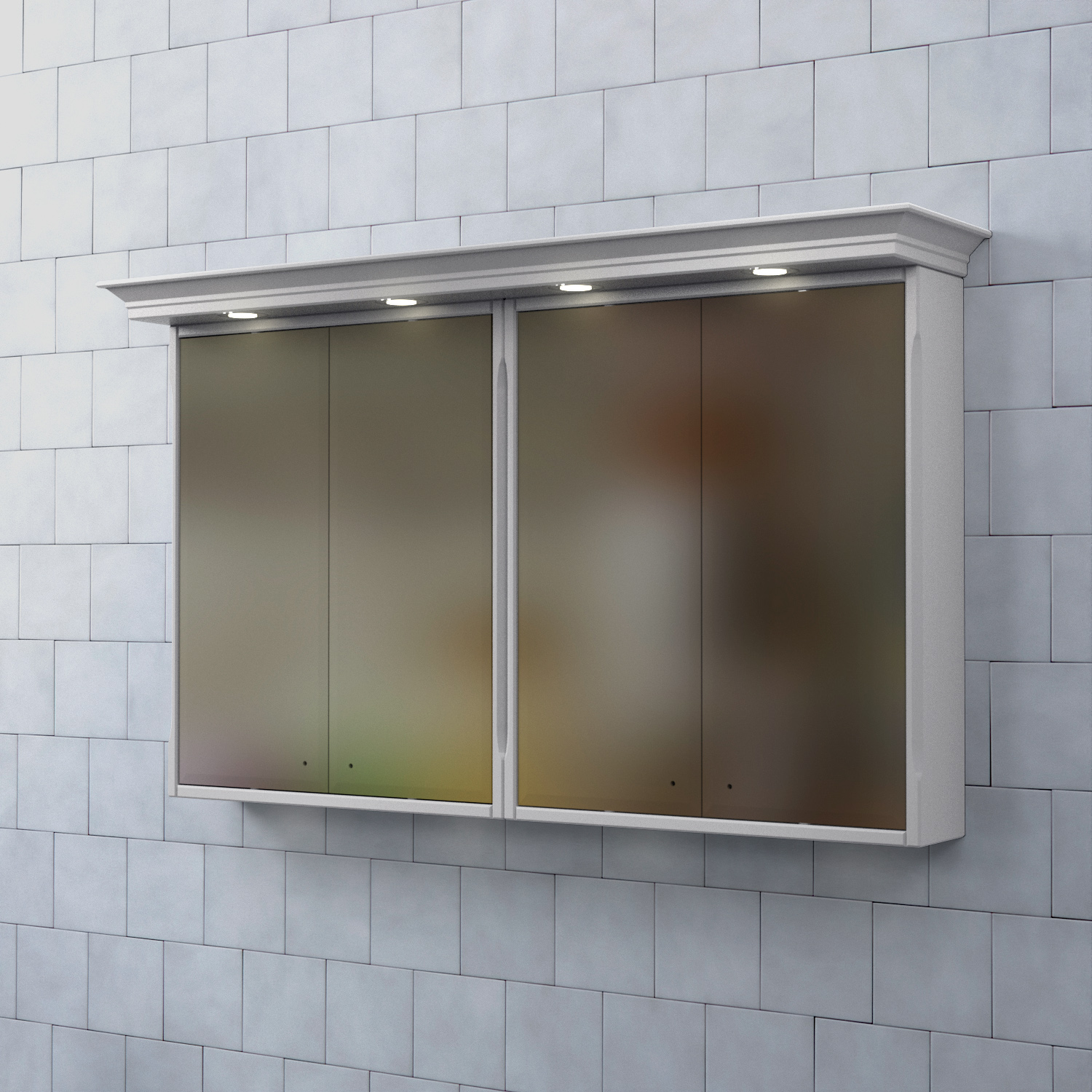 Spegelskåp Björbo Badrum Saga med Belysning 130