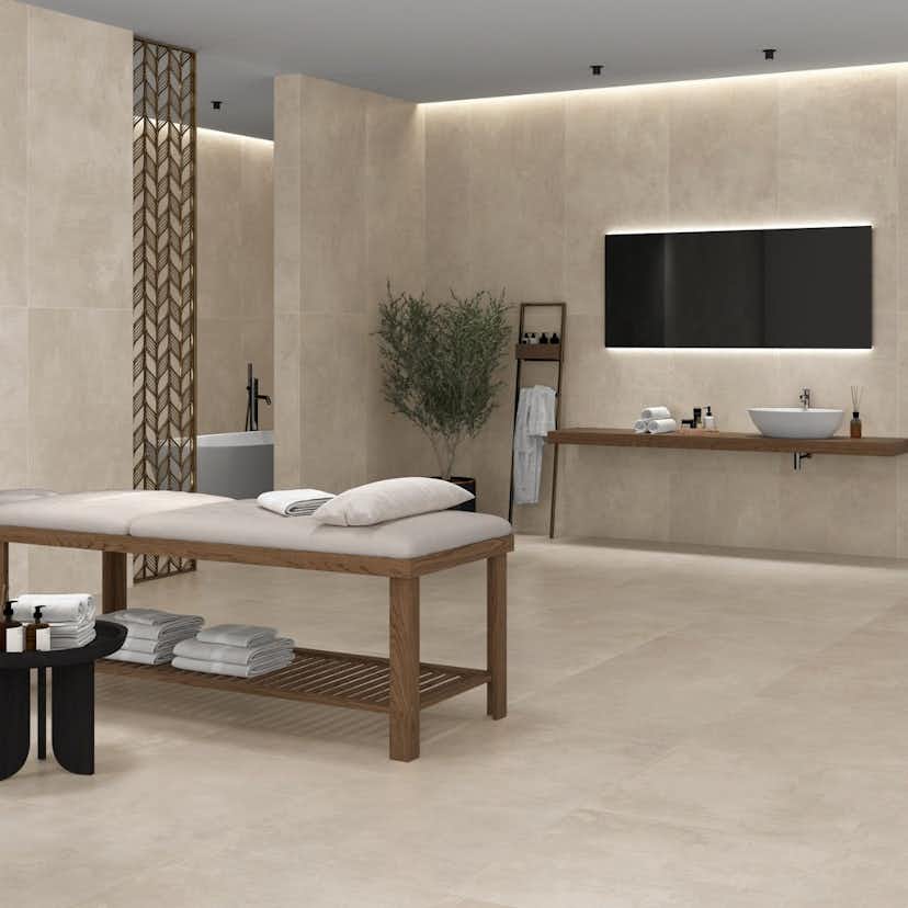 Klinker Elementi Beige Matt 60x120 cm