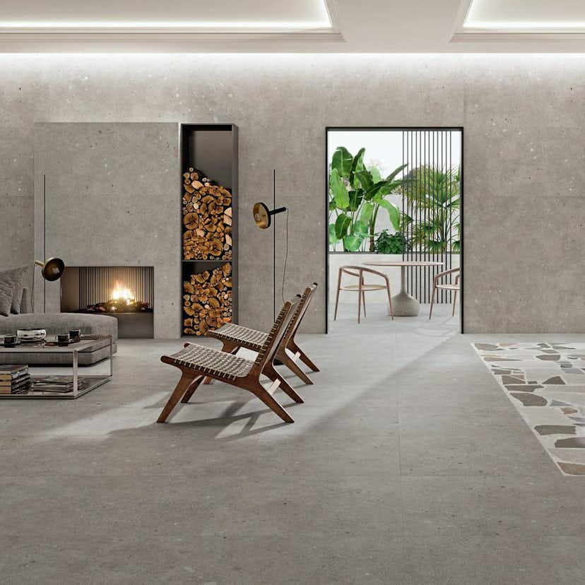 Klinker Glamstone Grey Matt 120x120 cm