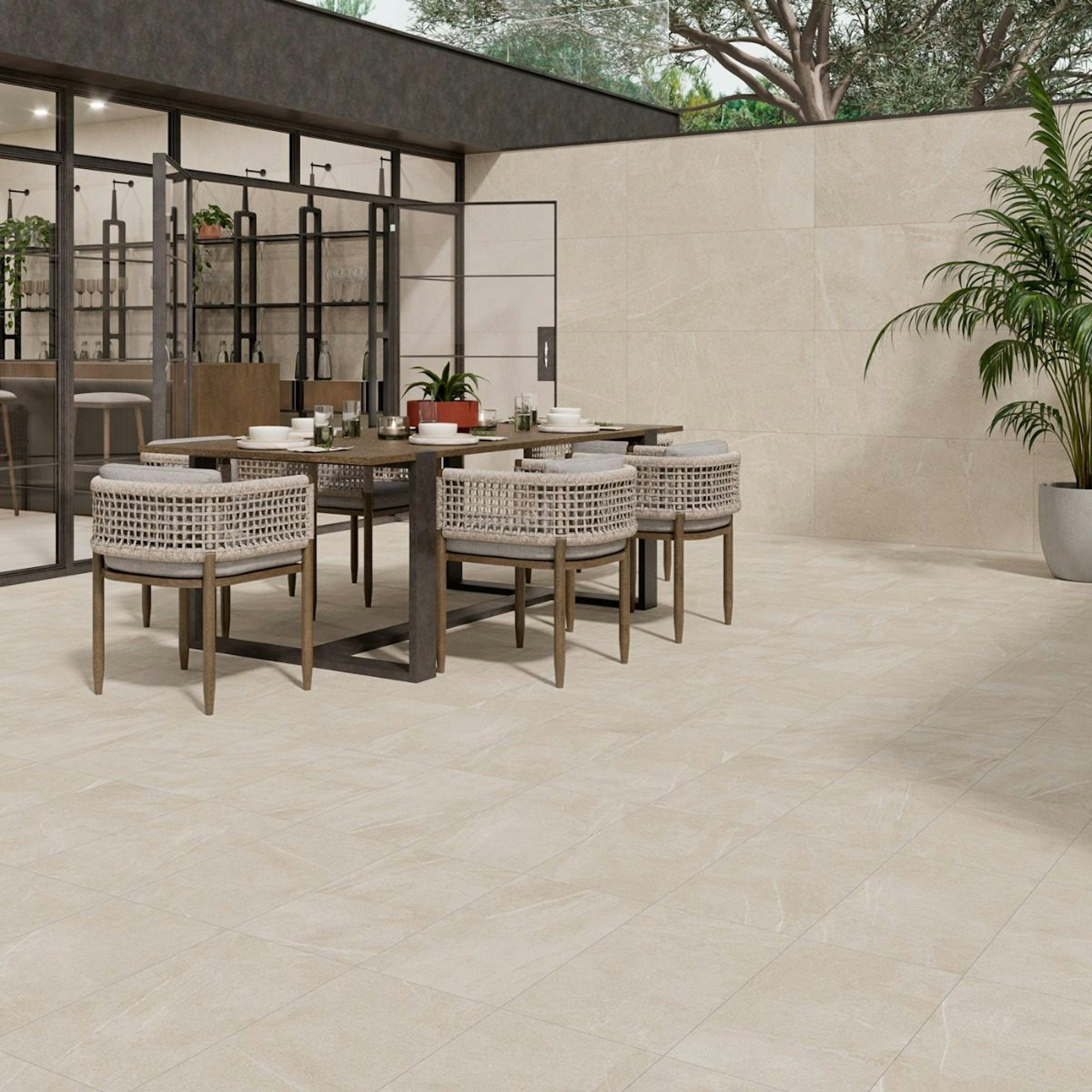 Klinker Bellevue Ivory Marmor Matt 60x120 cm