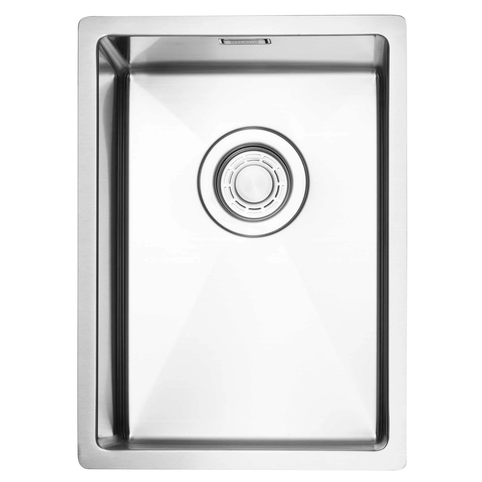 Diskho Strand Stainless ST28-EC Rostfri Enkel Satinpolerad med Korgventil & Vattenlås