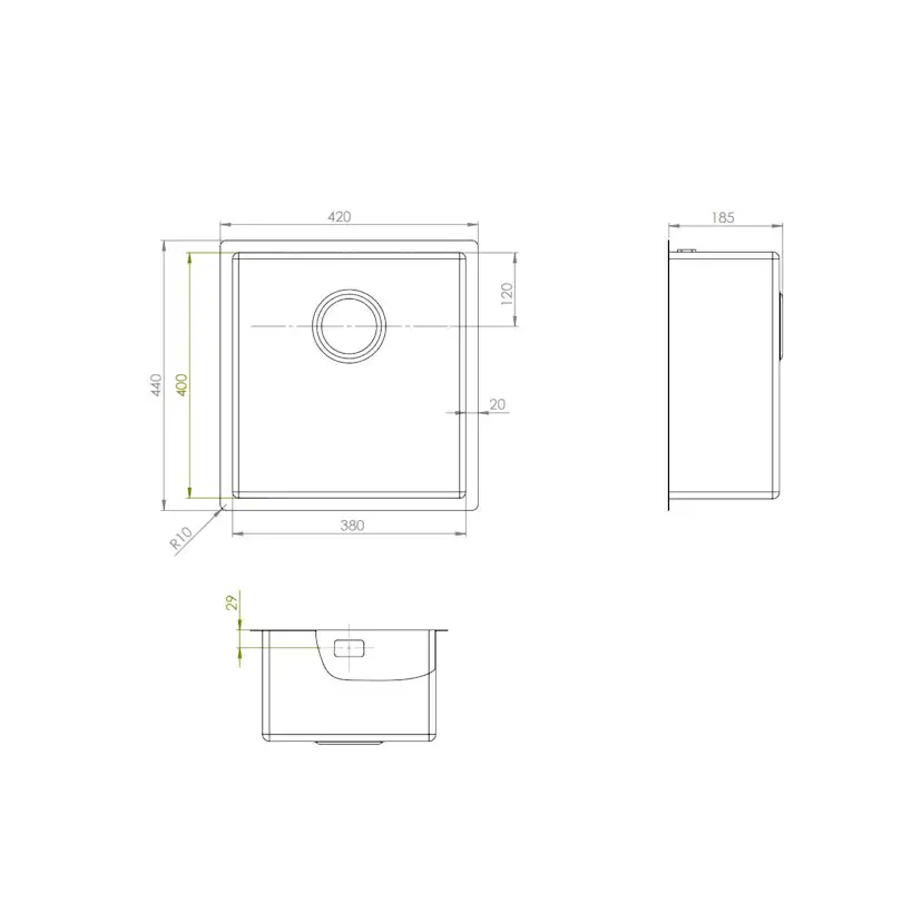 Diskho Strand Stainless ST38-EC