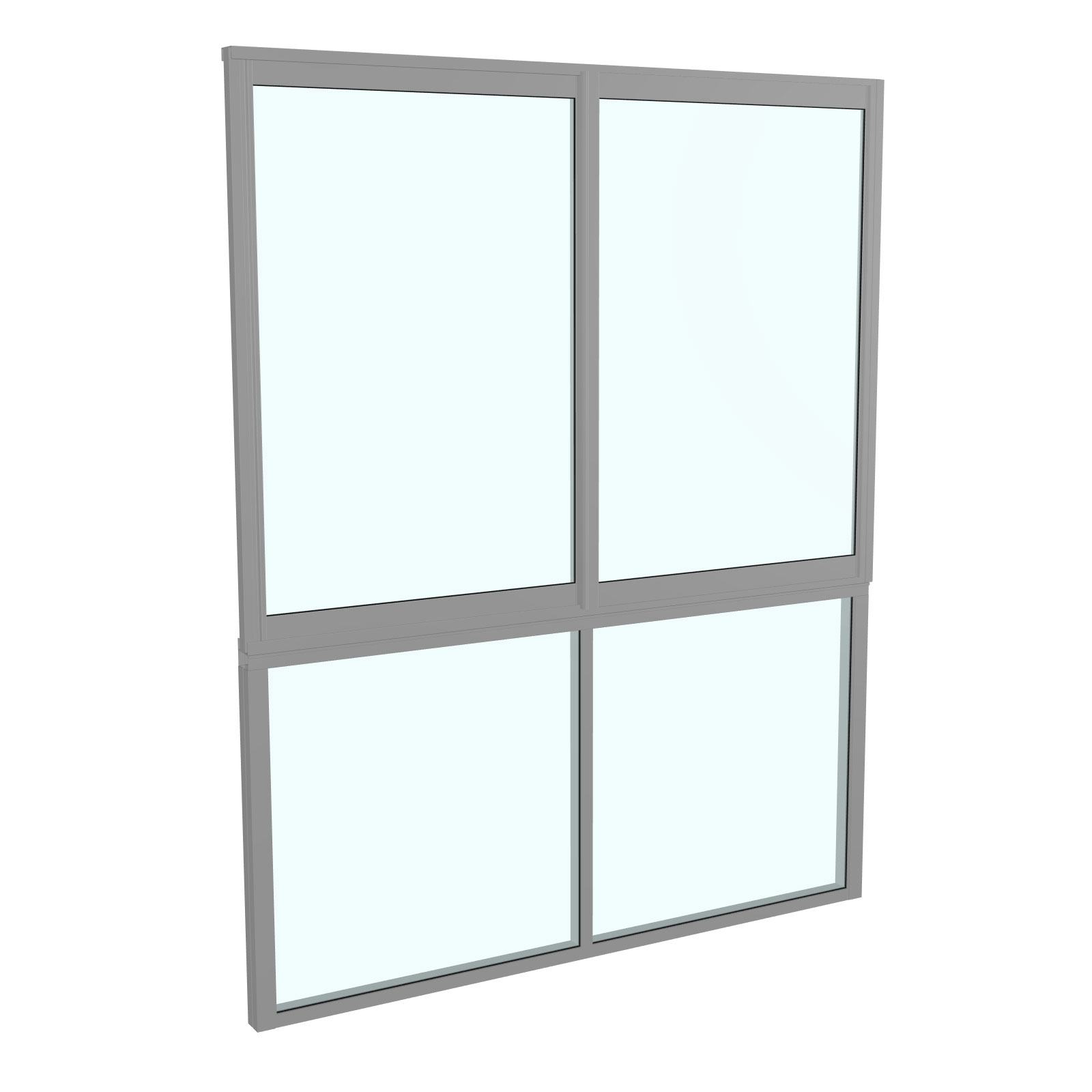 Skjutfönster med fast underdel Landskap Stadig Förlängd sommar 2-del