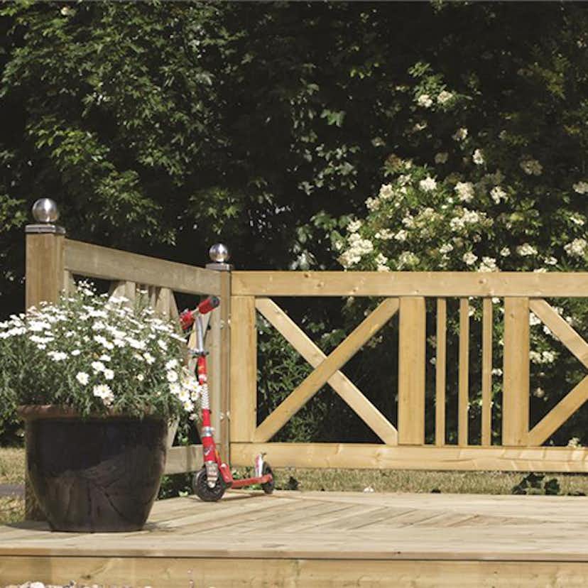 Staket PLUS Slot 180x75 cm Natur