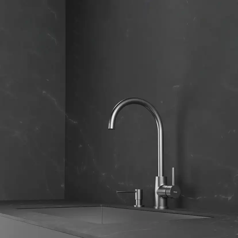 Köksblandare Scandtap Steel Curve Rostfritt Stål