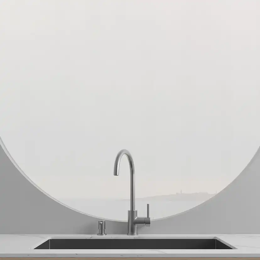 Köksblandare Scandtap Steel Curve Rostfritt Stål