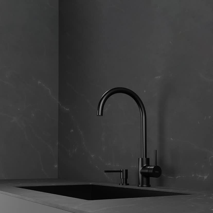 Köksblandare Scandtap Steel Curve Rostfritt Stål