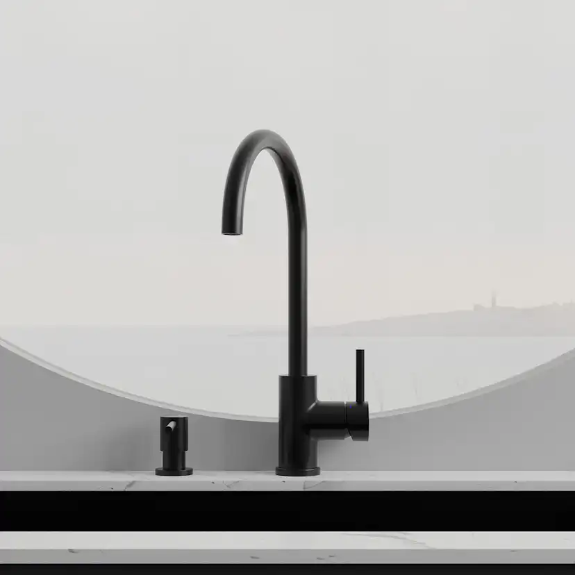 Köksblandare Scandtap Steel Curve Rostfritt Stål