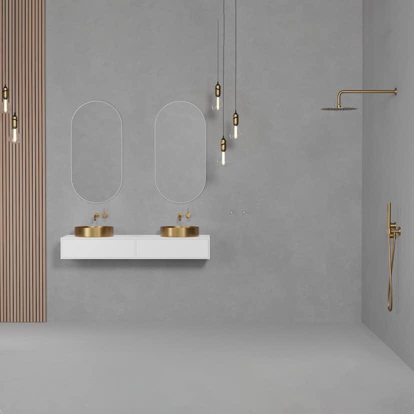 Takduschset Scandtap Steel Harmonized 2X för Inbyggnad