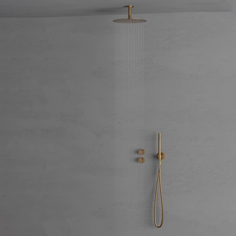 Takduschset Scandtap Steel Harmonized 2Y för Inbyggnad