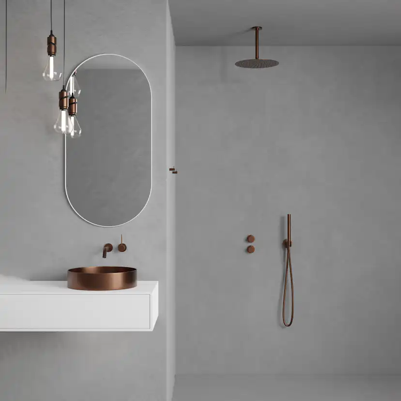 Takduschset Scandtap Steel Harmonized 2Z för Inbyggnad