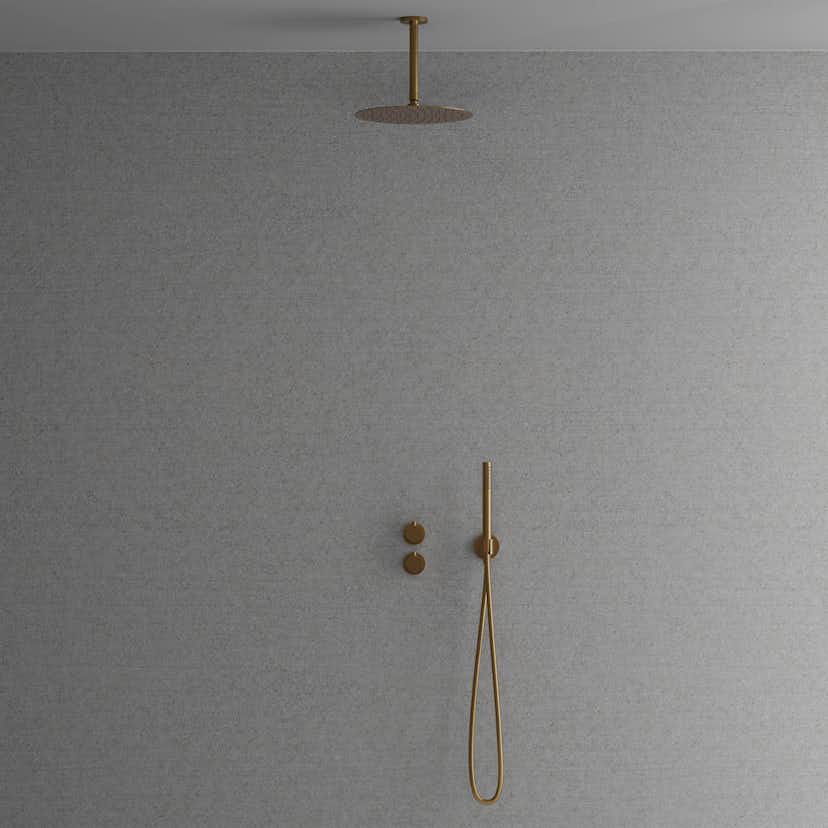 Takduschset Scandtap Steel Harmonized 2Z för Inbyggnad