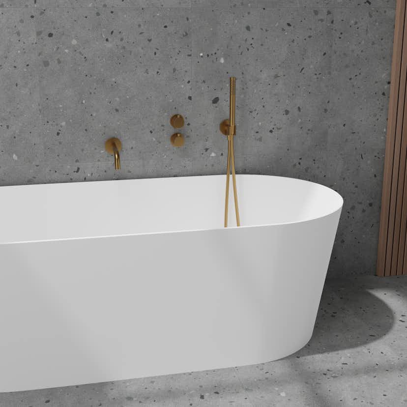 Badkarsblandare Scandtap Steel Harmonized 4 för Inbyggnad