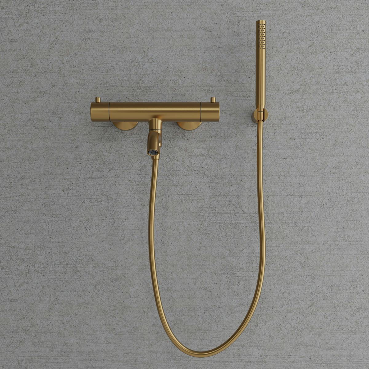 Badkarsblandare Scandtap Steel Pleasure 4 med Handdusch