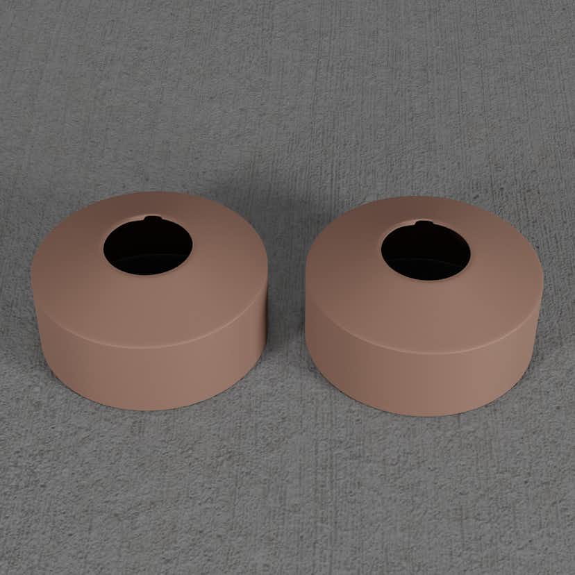 Täckbricka Scandtap Steel Pleasure Cover 33 mm á 2 st