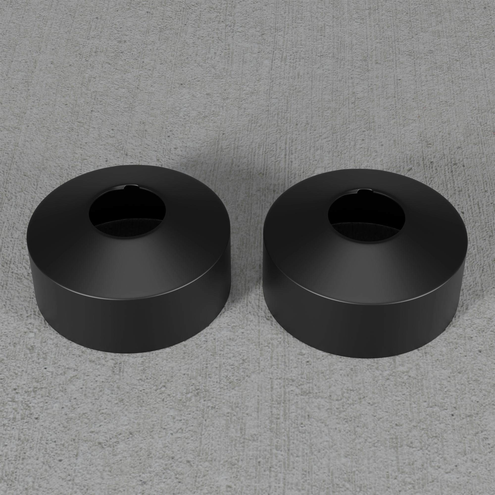 Täckbricka Scandtap Steel Pleasure Cover 33 mm á 2 st