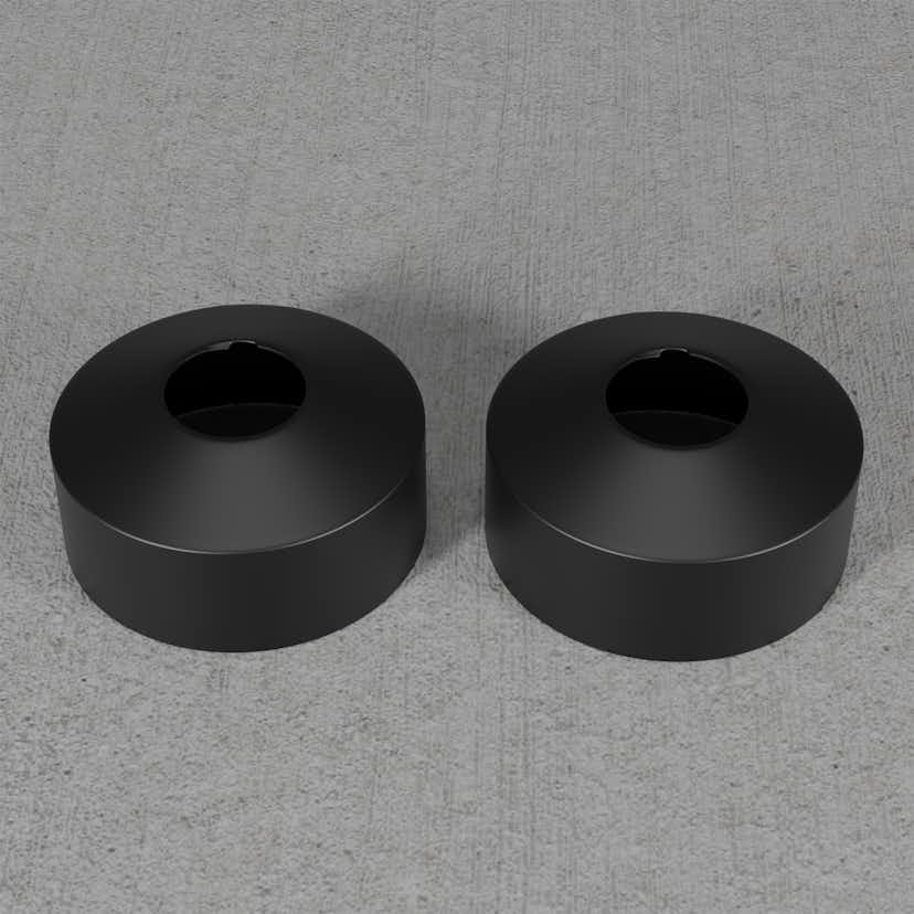 Täckbricka Scandtap Steel Pleasure Cover 33 mm á 2 st