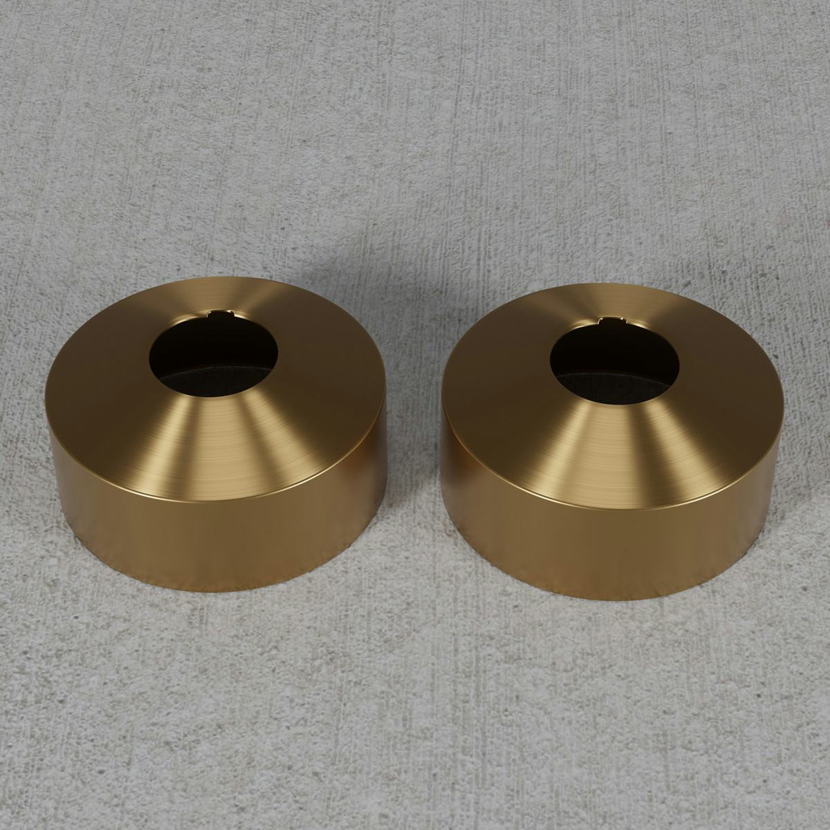 Täckbricka Scandtap Steel Pleasure Cover 33 mm á 2 st