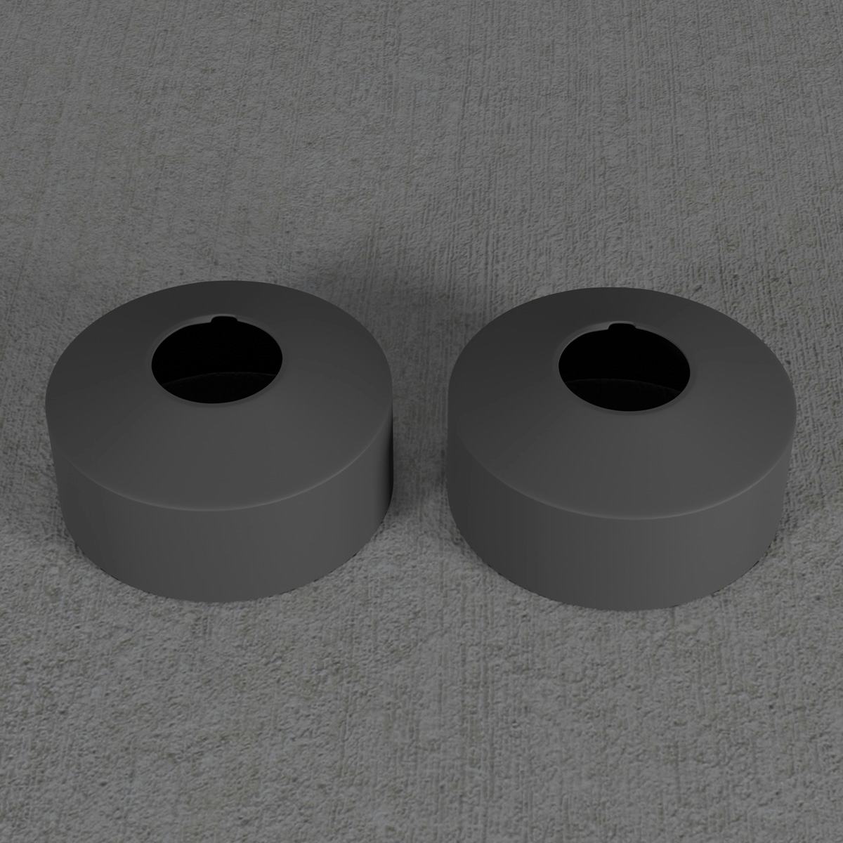 Täckbricka Scandtap Steel Pleasure Cover 33 mm á 2 st