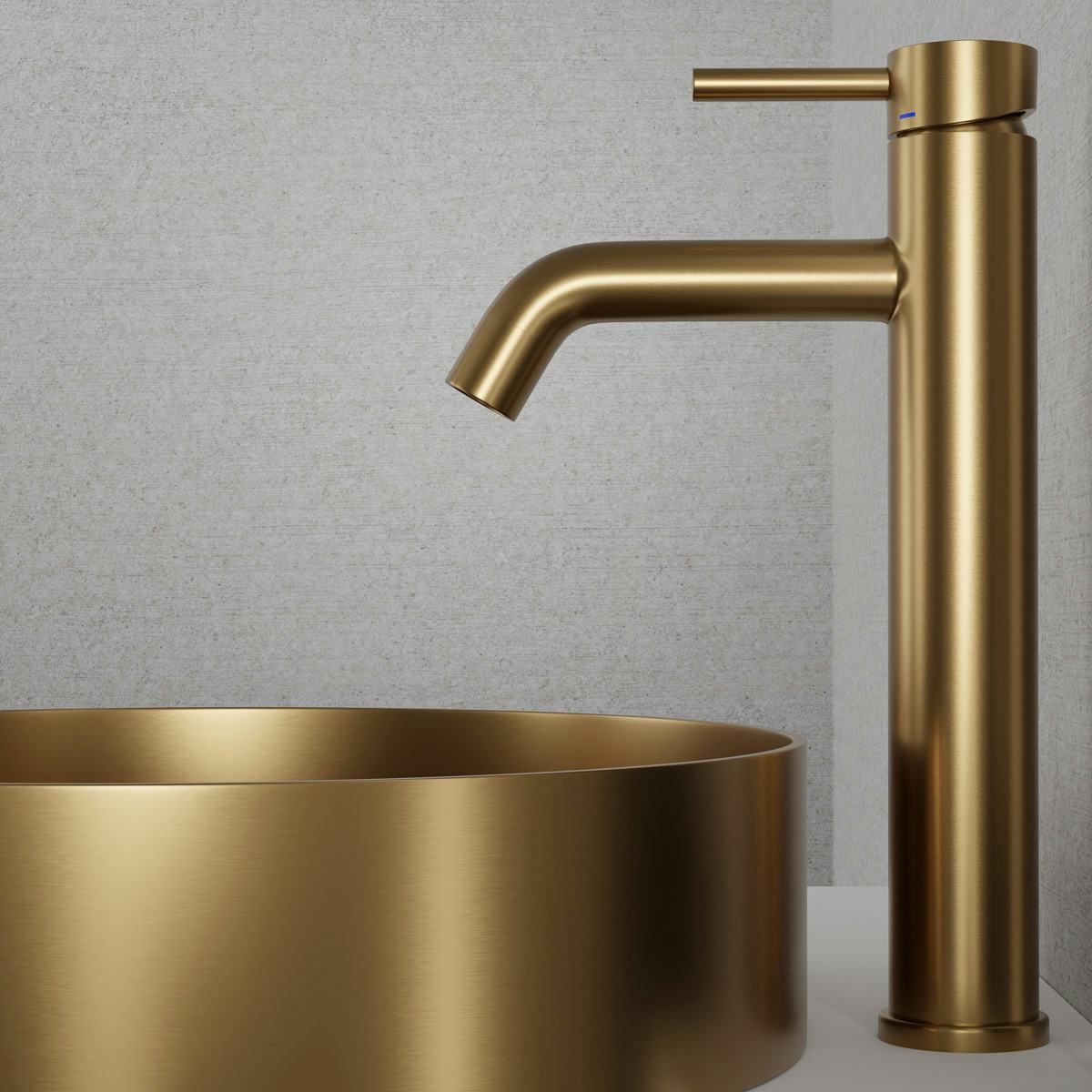 Tvättställsblandare Scandtap Steel Wave High