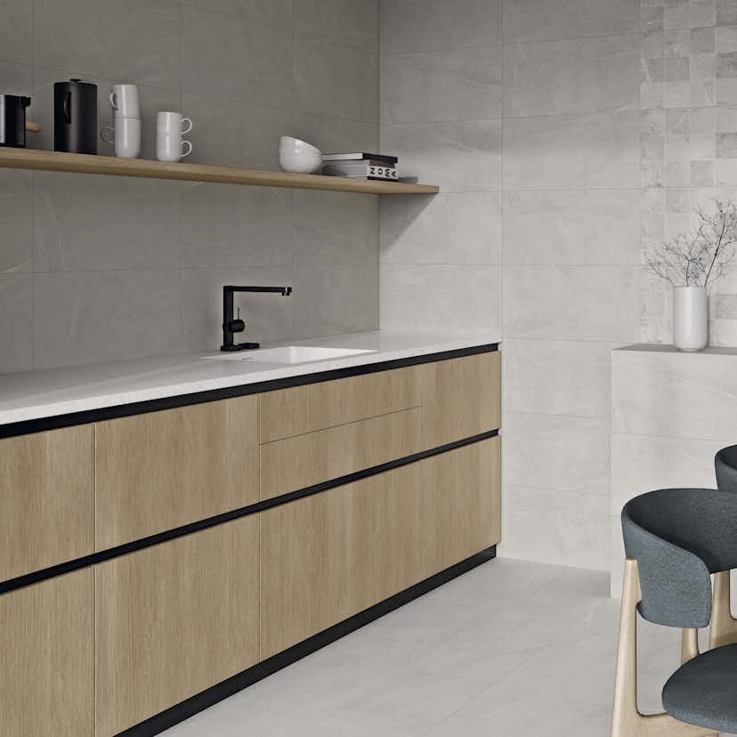 Klinker Tenfors Bellevue White Marmor Matt 60x60 cm