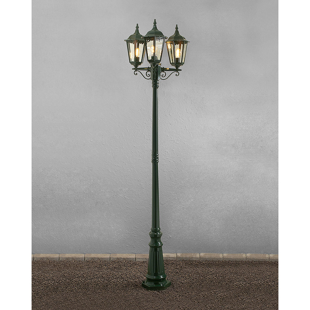 Stolplykta Gnosjö Konstsmide Firenze 3-arm E27 med Stolpe