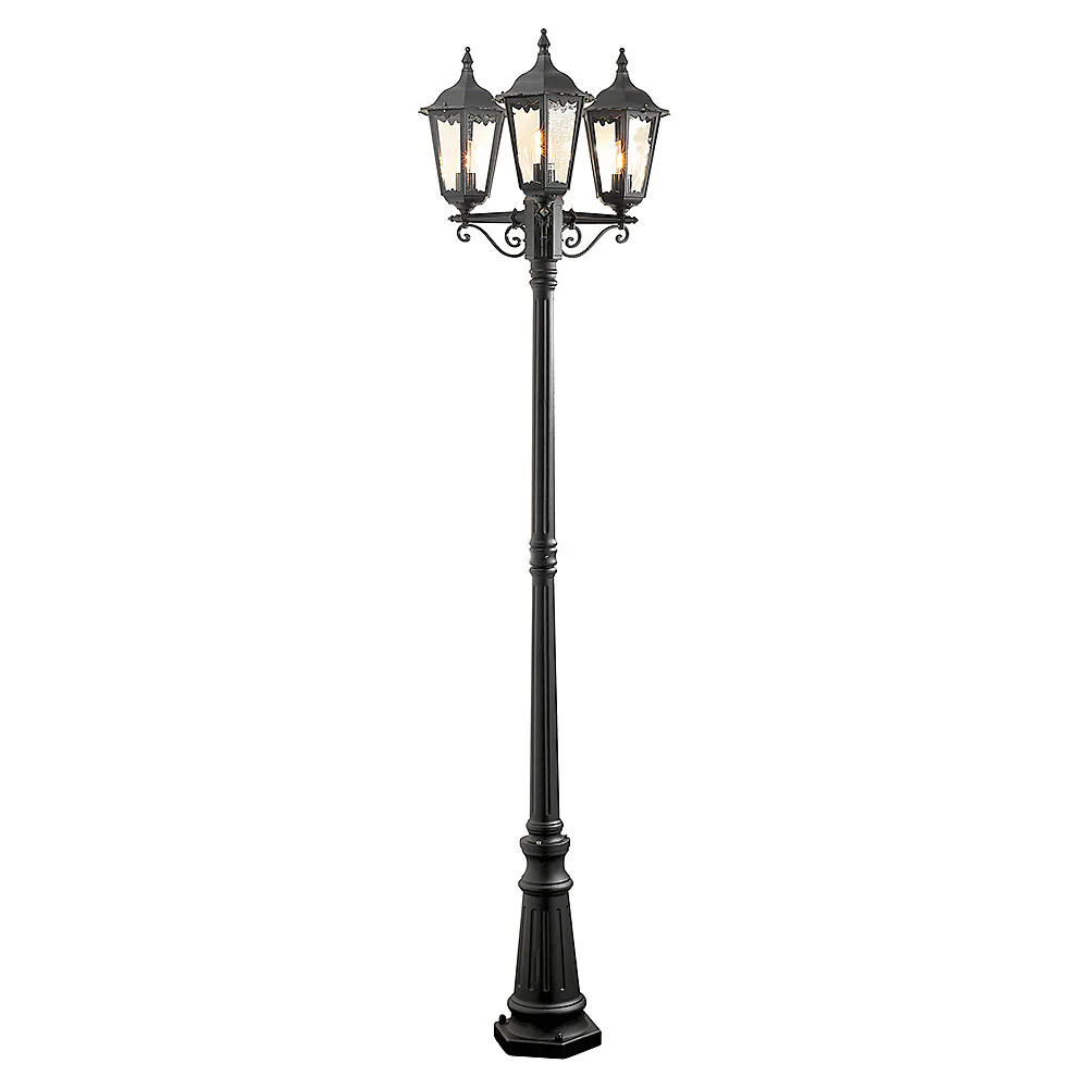 Stolplykta Gnosjö Konstsmide Firenze 3-arm E27 med Stolpe