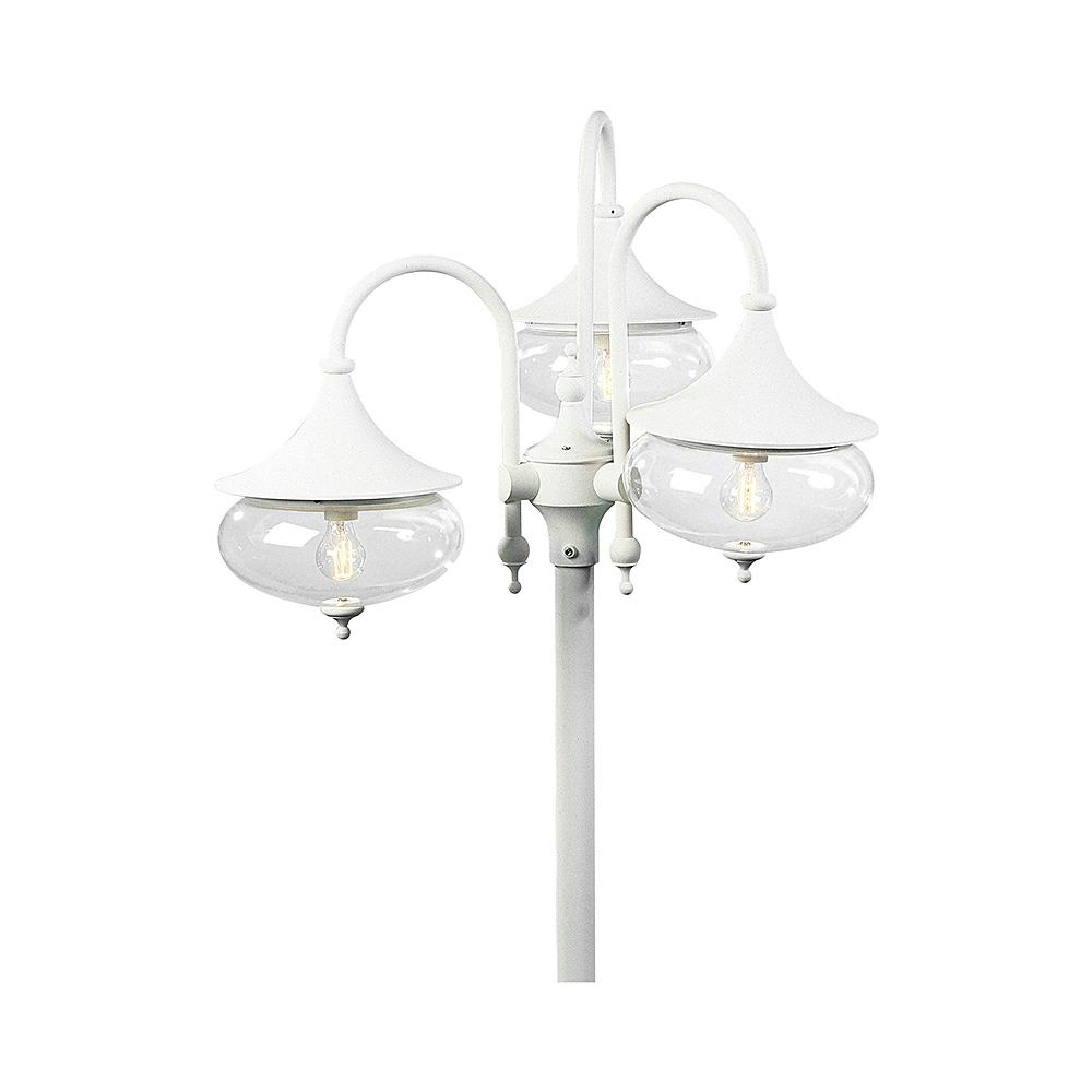 Stolplykta Gnosjö Konstsmide Libra 3-arm E27 utan Stolpe