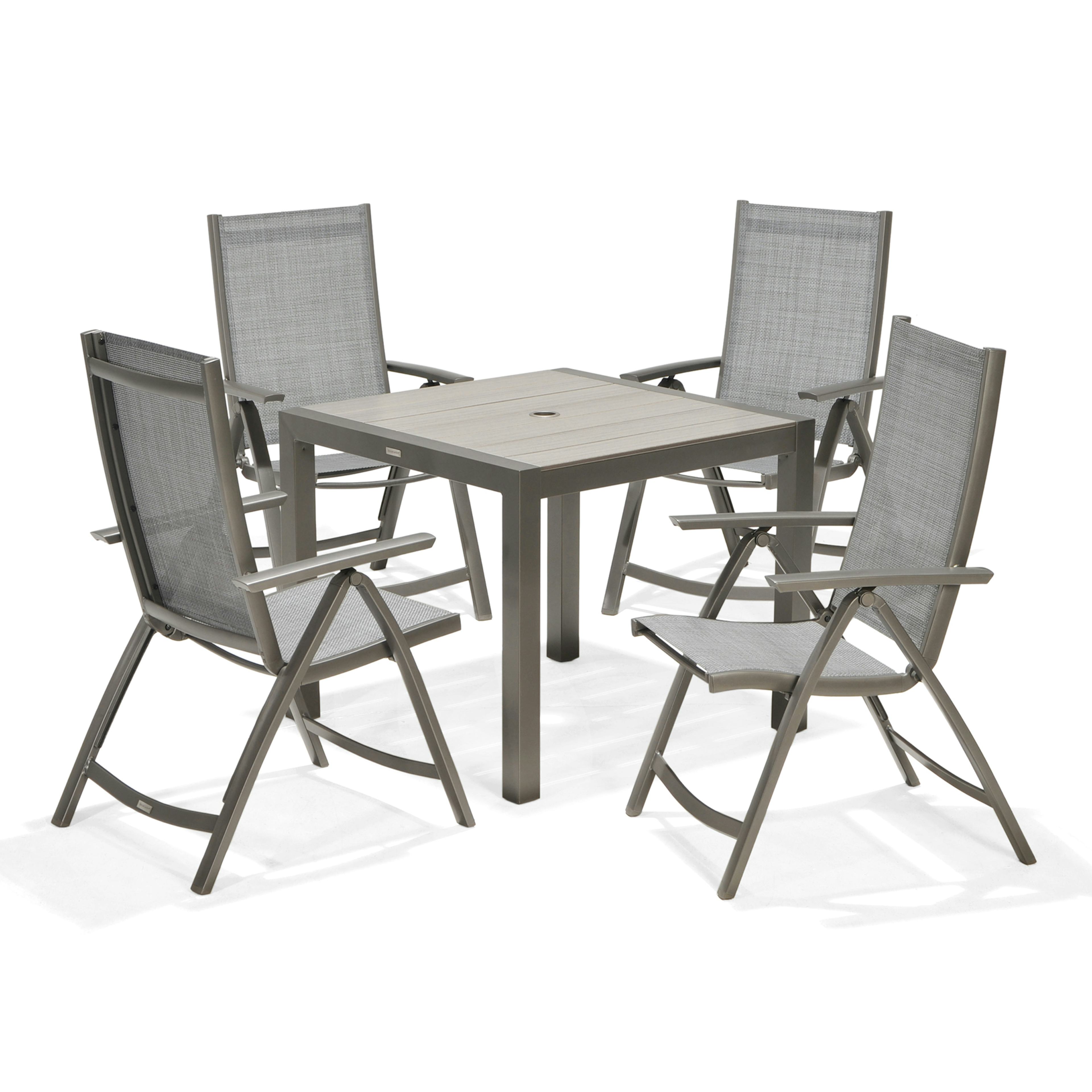 Matgrupp LifestyleGarden Solana med 4 Positionsstolar